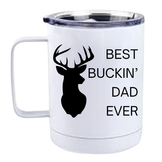 Best Buckin' Dad Steel Mug