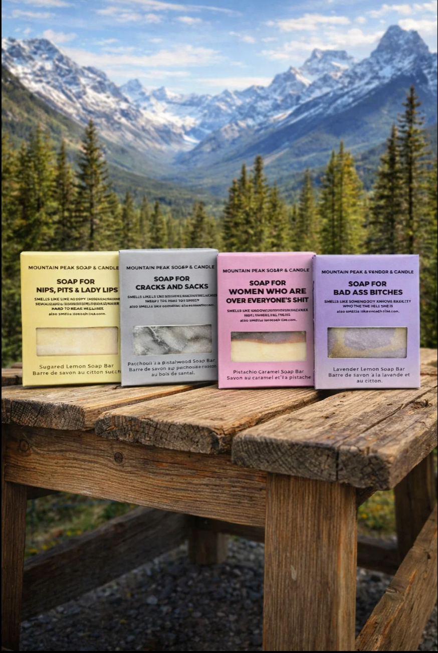 Sweary Handmade Soaps (Soap That Scrubs Your Skin and Your Soul)