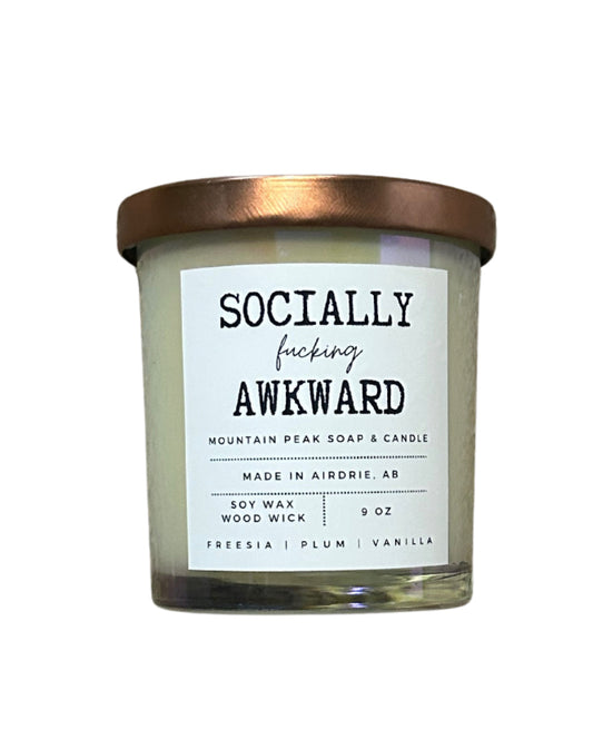 Socially fucking awkward candle