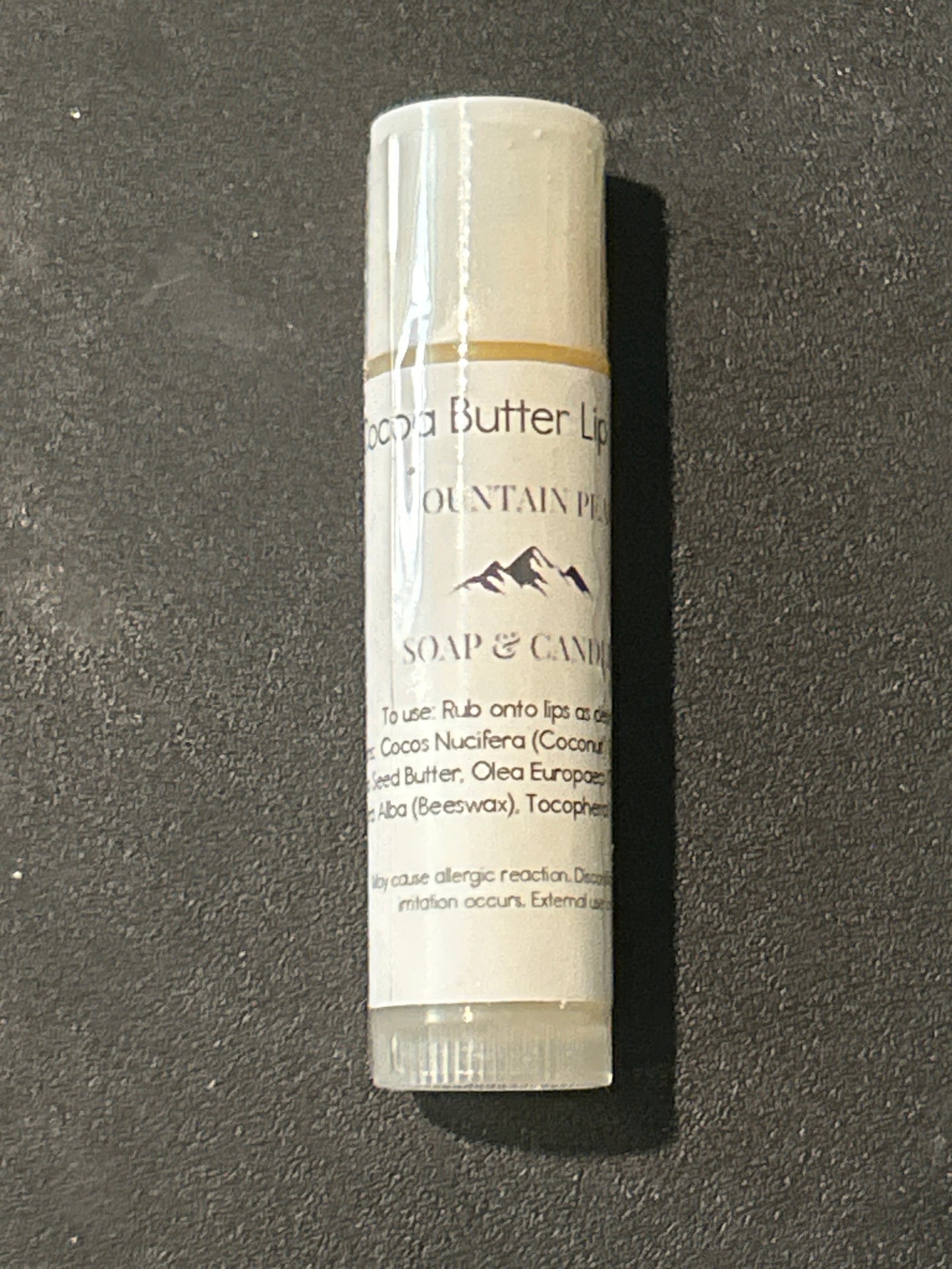 Unflavoured lip balm