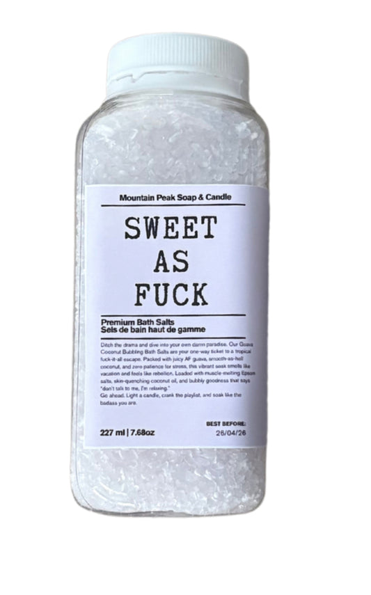 Sweary bubbling bath salts