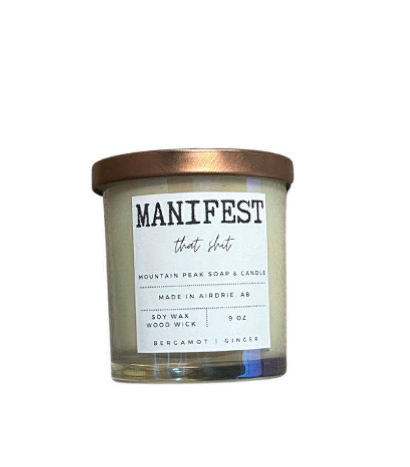 Manifest that shit candle