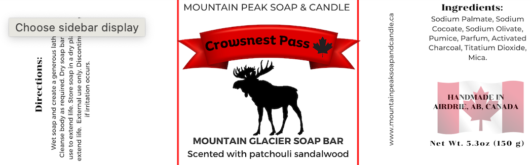 Crowsnest soap