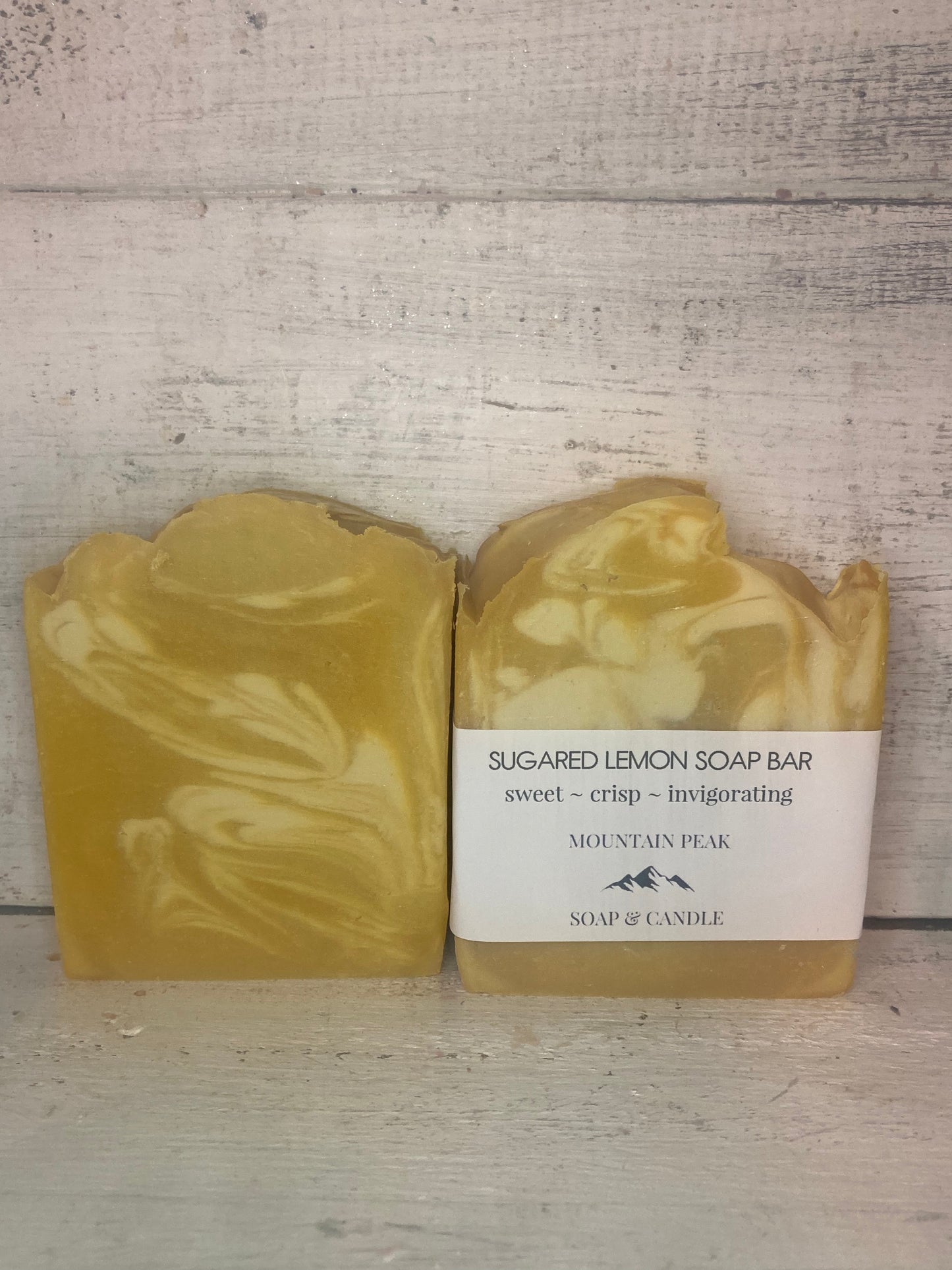 Sugared lemon soap bar
